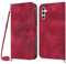 Netany Lanyard Case for Samsung Galaxy A34 5G, PU Leather Wallet Phone Case with Adjustable Crossbody Lanyard Strap, Card Holder Magnetic Flip Folio Shockproof Case Cover for Samsung A34 5G (Red)