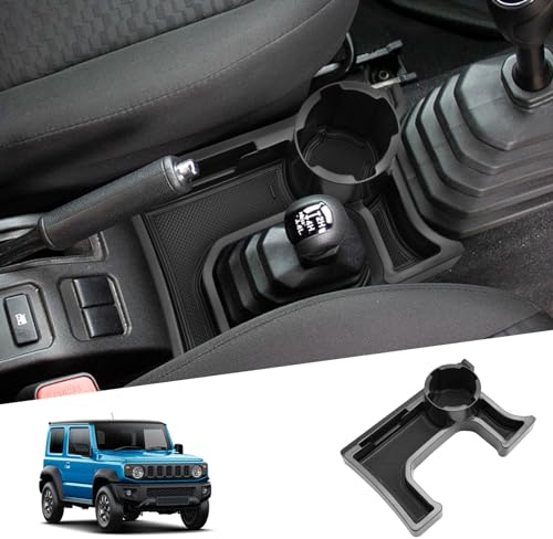 SHAOHAO Compatibile con Jimny JB64W JB74W 2018-2026 cambio manuale organizer per console centrale organizer vassoio interno decorazione scatola per portafoglio Suzuki Jimny accessori