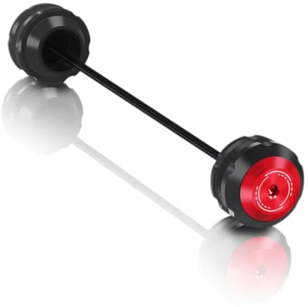 Moto Eje Slider Protección Compatible Con Aprilia Para Dorsoduro 900 2017 2018 2019 2020 Deslizadores De Horquilla Eje Delantero Trasero Para Motocicleta Almohadilla Protectora De Rueda Accesorios(Red