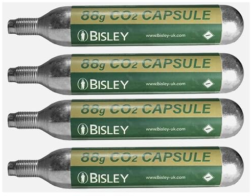 BISLEY 88g Co2 Co 2 Gas Cartridge Air Rifle 88 Gram Airsource Paintball 88g 4 Pack