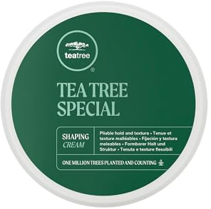 Tea Tree Shaping Cream, Hair Styling Cream, Long-Lasting Hold, Matte Finish, For All Hair Types, 3 oz