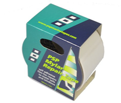MYLAR TAPE 25MU CLEAR Reparaturtape für Segelfenster 50MMX3M