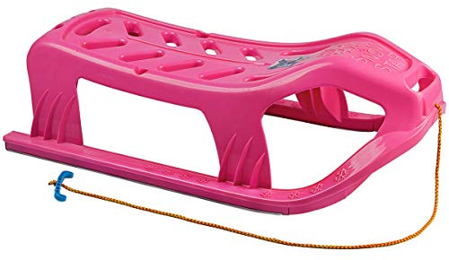MARMAT Snow Star Traîneau Luge Haute pour bébé et Enfant Rose sans Dossier