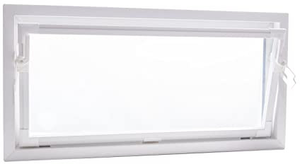 Aco Nebenraumfenster Kunststoff weiß mit Kippflügel und Isolierscheibe 100x50 cm