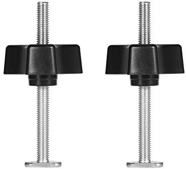 2pcs Metallschnell Klemmhalter Niederhalter für T-Nut Holzbearbeitung Werkzeug(T Schraube + M8 Kunststoffgriff)