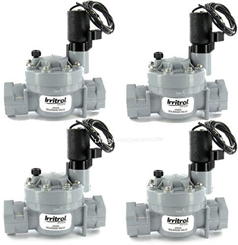 Suinga 4 x ELECTROVALVULA RIEGO IRRITROL 2500MT 1 24V 32MM PARA PROGRAMADORES RIEGO ELECTRICOS, negro