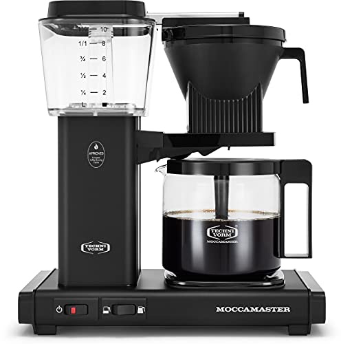 Moccamaster 53948 KBGV Select 10-Cup Coffee Maker, Matte Black, 40 ounce, 1.25l