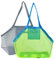 Amfrpar 2 Stück Netztasche Sandspielzeug Tasche Groß Netz Strandtasche Faltbar Wiederverwendbar Mesh Beach Bag Aufräumsack für Strand Wasserspielzeug Familie Urlaub