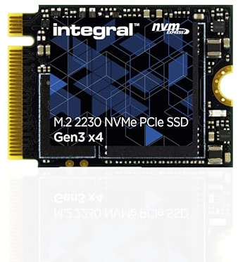 Integral 256GB NVMe M.2 2230 SSD PCIe Gen3 x4 - Read Speed bis zu 3000MB/s, Write Speed bis zu 1200MB/s - Internes SSD 2230 M2 2230 Valve Steam Deck SSD, Microsoft Surface Pro, PC und Laptop