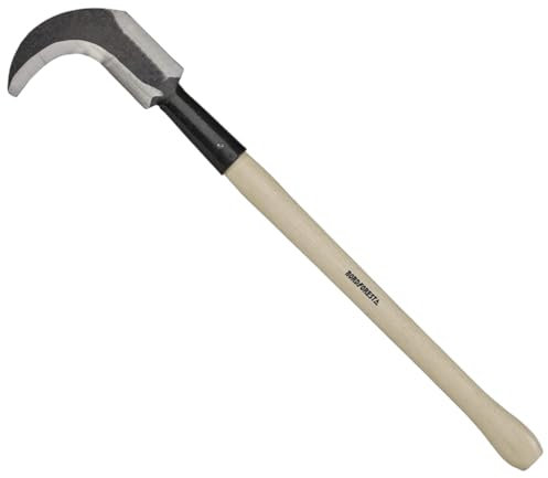 Nordforest Kultursichel Sichelheppe Sichel Heppe mit Stiel | 790 mm - leicht handlich mit Rückenschneide (Sichelheppe 79 cm)