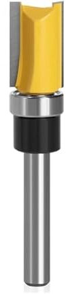 Shank Flute Plunge, Milling Cutter,Pattern Flush Trim Router Bit, 1/4 Inch Shank(20mm)