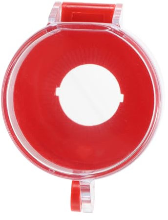 SEWOART Emergency Stop Button Protection Cover Switch Cover Red Abs Safety Dustproof Guard for Industrial and Home Use 2.1X2.1X1.4 Inch