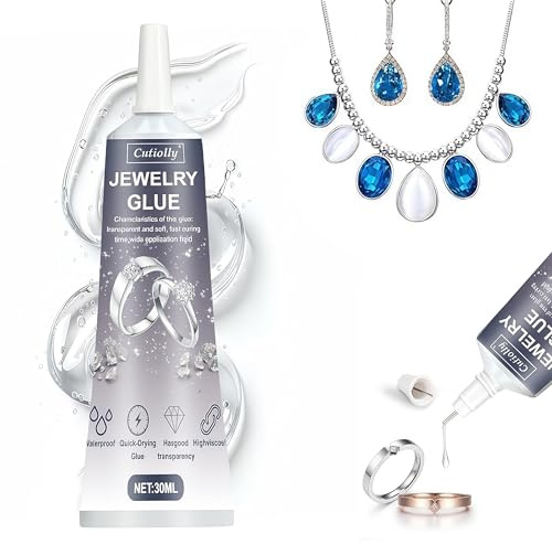 Cola Blanca Manualidades,Pegamento para Joyas,Pegamento Instantáneo Extra Fuerte,Cola Transparente,Pegamento Extrafuerte,Unión de Precisión para Arte, Joyería, Bricolaje (1, 0A 30ml*1pc)