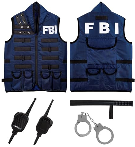 W WIDMANN MILANO Party Fashion - Set di costumi per bambini, polizia, Swat, operaio edile o pompiere, per carnevale, feste a tema