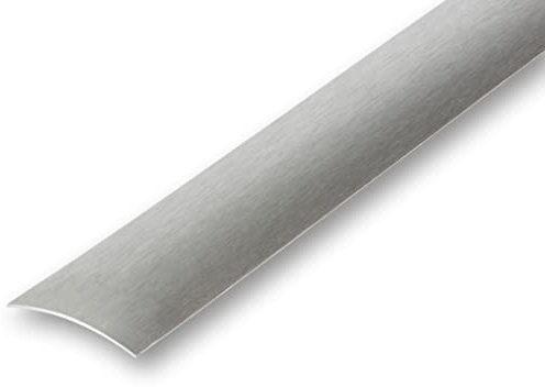(10,29EUR/m) 40 x 1000 mm Edelstahl Übergangsprofil selbstklebend matt geschliffen/gebürstet Laminatprofil Türschweller Abdeckleiste