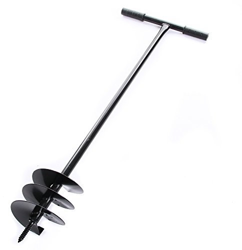 rg-vertrieb Handbohrer Erdbohrer Erdlochbohrer Pflanzbohrer schwarz 5 Durchmessern zur Auswahl (170mm)