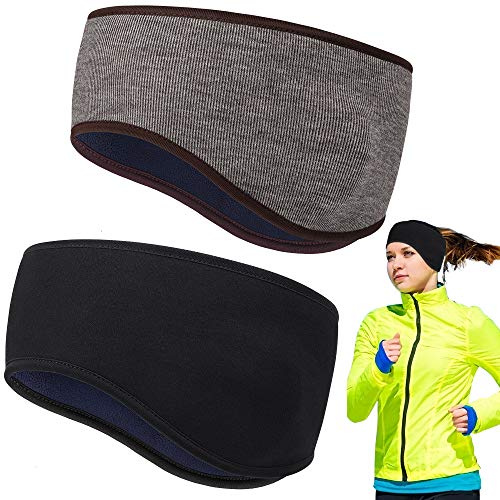 HASAGEI Fascia Sportiva Capelli, Calda dell'Orecchio Headband Fascia Unisex, Ideale per Sport,Pilates,Tennis, Yoga, Bicicletta, Fare Jogging e così Via
