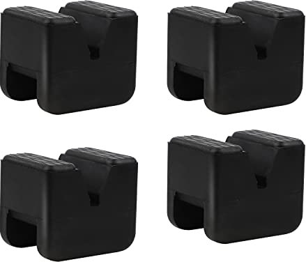 EXLECO 4 Stücke Wagenheber Gummiauflage 60×50×44mm für Untrestellbock Stand-wagenheber Universal Gummiauflage Jack Pad für Schützt Ihren PKW und SUV | Stehen Gummiauflage