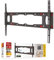 Barkan Soporte TV de Pared Fijo para Pantallas de 29-75 Pulgadas, para Paneles de Yeso, sin Taladro, Peso máximo 43Kg, Bloqueo automático Patentado, para LED OLED LCD, hasta VESA 600x400