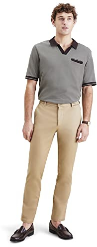 Dockers Original Chino Slim, Pantalones para Hombre, Dorado (Harvest Gold), 33W / 30L