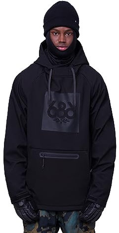 686 Chaqueta de esquí y snowboard para hombre, impermeable, talla: L, colores: negro, Negro