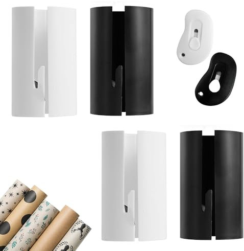 Taglierina per Rotoli,4 PCS Taglierina per Carta da Regalo,Taglierina per Carta da Imballaggio,Gift Wrap Cutter,Taglia Carta Regalo