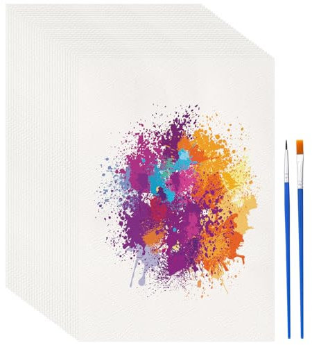 Realjoy Aquarellpapier A4, 24 Blätter Aquarell Papier A4 300g/㎡, Weiß Aquarellblock Watercolor Paper für Studenten, Anfänger, Aquarell und Skizzen(29.7x21cm)