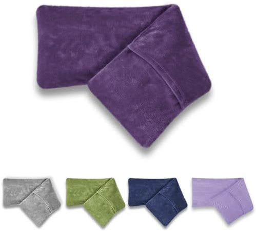 Microwave Heat Pad with Washable Cover| Heat Packs for Relaxation | Wheat Bags Microwavable for Pain Relief in Muscles, Joints & Cramps 44×13.5cm | Soft Weighted Neck Warmer for Hot/Cold Compress