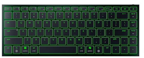 Razer Joro Portable Wireless Gaming Keyboard: Thin, Light, Compact - Chroma RGB - Low Profile Switches - Bluetooth - Long Battery Life - Snap Tap - For PC & Mac Laptops, Steam Deck, Smartphone, Tablet