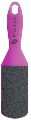 STALEKS PRO Lime à pieds en plastique double face pour pédicure, talons, callosités et aspérités EXPERT 10 TYPE 2 grains #60 et 80# (violet)