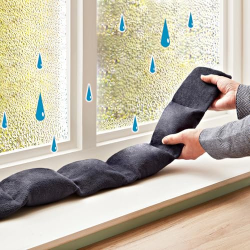 3 PAGEN Deumidificatore con minerali argillosi – 92 x 11 cm – riutilizzabile – piacevole clima interno grazie alla riduzione dell'umidità – molteplici possibilità di utilizzo: davanzale, auto, armadio