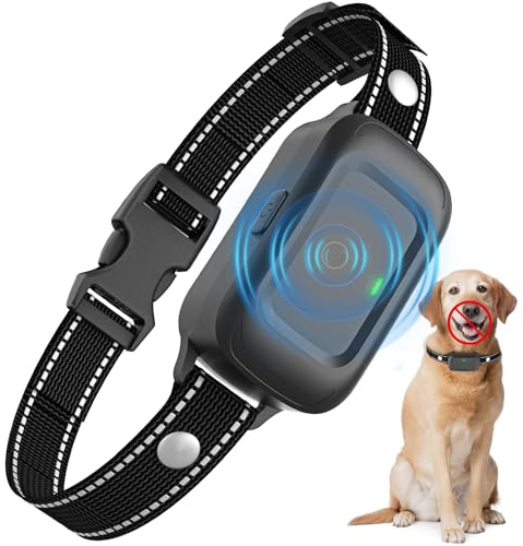 Anti Barking Collars, Non-Shock Dog Barking Device Collar with 3 Modes IPX7