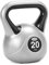 York Fitness Vinyl Kettlebell 20 kg - Home Gym Equipment Perfekt für Bodybuilding Gewichtheben Training Kettleball