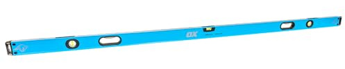 OX Pro Spirit Level 2000mm, Unique Dual View Magnified Vials, Fine-Milled Edges, Aluminium Profile, Shock-Proof End Caps, Silicone Air Cushioned Handles, Lifetime Vial Warranty, OX-P024420
