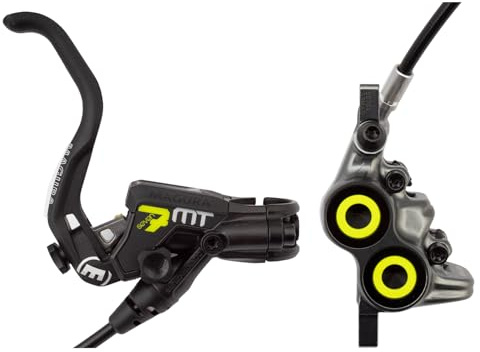 Magura Fahrradbremse MT7 1-Finger HC-Hebel links/rechts verwendba 2.200 mm Leitungslänge Einzelbremse inklusive Zubehör, schwarz, One Size, 2701445