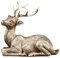 BESPORTBLE Statuette di Renne Statuette di Renne Natalizie in Resina Figure di Cervi Statuine Natalizie da Tavolo Decorazioni per L'Ufficio Domestico