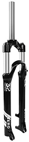 Jejy 26/27.5/29 Mountain Bike Suspension Front Fork，Manual Lockout Straight Steerer Black Spring Front Forks Quick Release 9mm MTB Outdoor (Color : Silver tube, Size : 27.5)