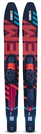 Jobe Sci Hemi Combo - Rosso Blu - Gli Sci nautici Hemi Combo Sono Gli Sci nautici Perfetti per Principianti