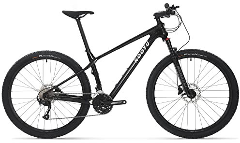 KOOTU Mountainbike Carbon, Beast2.0 27.5 29 Zoll Hardtail Mountain Bike Carbon Rahmen, Scheibenbremsen Carbon Fahrrad mit Shimano M2000 27 Gang Complete Hardtail MTB für Herren und Damen