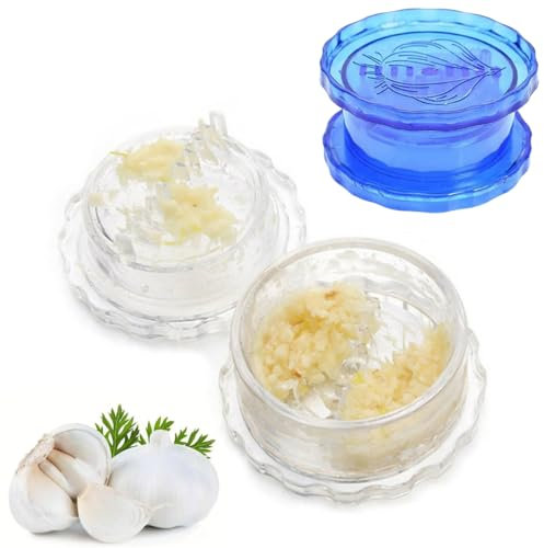 1PCS Manual Garlic Press Plastic Garlic Twist Crusher Manual Garlic Twist Chopper for Kitchen Restaurant Home Kitchen Tool