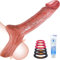 Juguetes Eexuales Hombre Alargador de Pene Masculino - 2.6'' Masturbádores Masculino Real Juguetes Eróticos para Hombre Sexuales,Fundas para Pene para Alargador la Erección Consoladores Realista