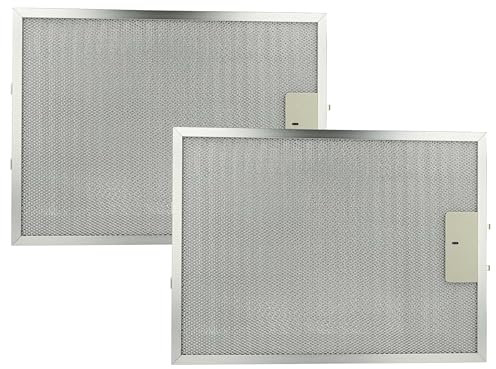 vhbw 2x Filter Metallfettfilter Ersatz für AEG 4055107017, 50273708003 für Dunstabzugshaube - 38 x 28,3 x 0,9 cm, Metall