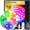 FUPT TV Light Strip,16.4FT LED Backlights,150 led lamp Beads,RGB Music Sync Lights for 45-75 Inch TV Behind, Rainbow Color with Remote APP Control USB Strip Lights for Room Xmas Decor