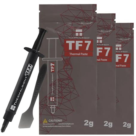 Thermalright TF7 Thermal Paste - 12.8W/m.k Heatsink Compound 2 Gram | High Durability | for All heatsinks CPU Coolers | 3-Pack