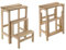 Paluplus Sgabello con Ribalta a 3 Gradini in Legno di Faggio, Misura 36x44x58 cm, Scala Richiudibile Salvaspazio, Gradini Antiscivolo, Made in Italy -642F