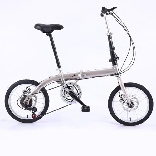 Faltrad Klapprad 16 Zoll Variable Geschwindigkeit Dämpfung Fahrrad Scheibenbremse Student Mountainbike B,16 Zoll