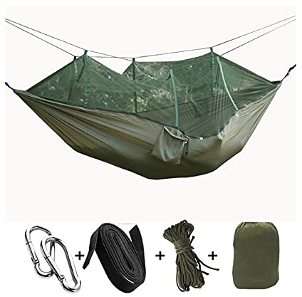 Swings Seats Portable Foldable Double Camping Hammock Mosquito Net Tree Swing Tent Travel Bed, Ideal Swing Tent for Camping, Backpacking, Kayaking & Travel Swing Set(A)