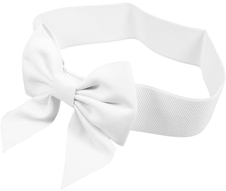 Brett elastiskt rosettbälte for kvinnor Bekvämt skärpbälte for formella klänningar Elegant och dekorativt midjeband for damer Fin textur och lätt att bära/34505