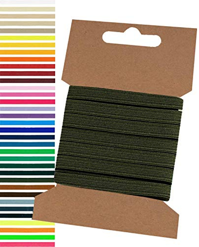 maDDma 5m Gummiband 6,6mm Gummilitze Wäschegummi elastisches Band Wäscheband Farbwahl