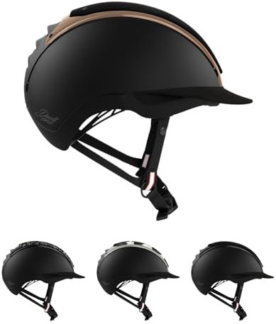 RL24 - Reithelm Duell One Edition von Casco inkl. Schutzbeutel & Helmbox | Reitkappe Damen, Herren & Kinder | optimal belüftet & Perfekter Sitz | Reiterhelm in Bronze in Größe M (55-57cm)